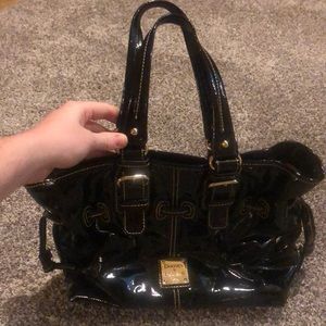 Black Patent Leather Dooney & Bourke Handbag